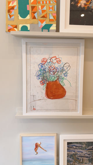 Line Drawn Flowers IV