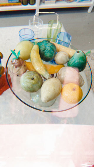 Vintage Italian Alabaster Fruit — Set of Three