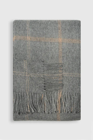 Grey Beige Throw