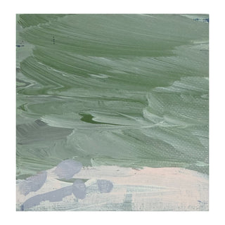 Green Seaglass Seascape Painting Part II