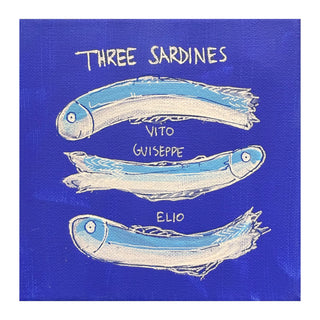 On Holiday, Three Sardines Cobalt