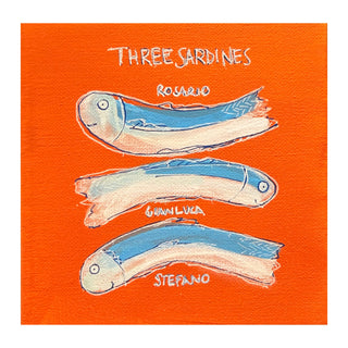 On Holiday, Three Sardines Orange