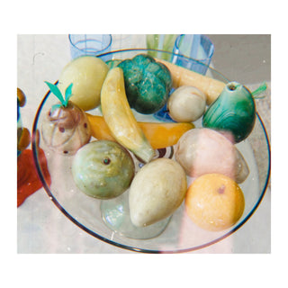 Vintage Italian Alabaster Fruit — Set of Three