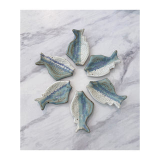 Vintage Ceramic School of Fish (Set of 6)