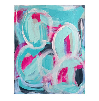 Flower Market Abstract Painting