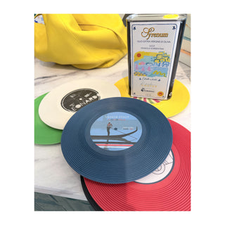 Vintage Vinyl Record Plates — Set of Italian-Inspired Party Plates