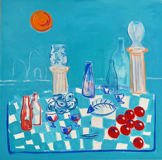 On Holiday, Mediterranean Dream Abstract Painting