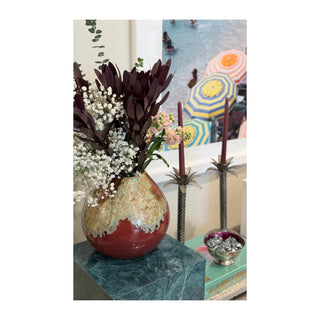 Red Glaze Ceramic Vase