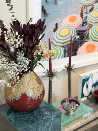 Red Glaze Ceramic Vase