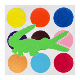 Watch Your Preppy Balls Abstract Painting + Companion Piece