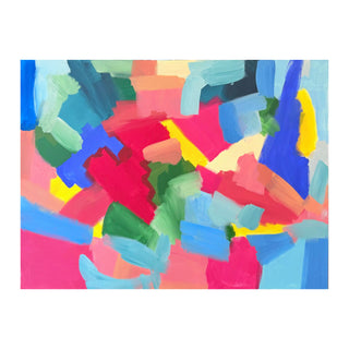 Fields of Vivid Love Abstract Painting
