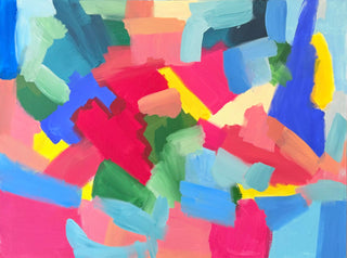 Fields of Vivid Love Abstract Painting