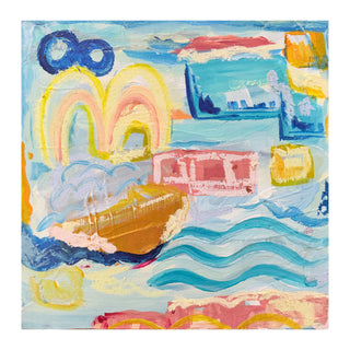 On Holiday Waves Abstract Painting