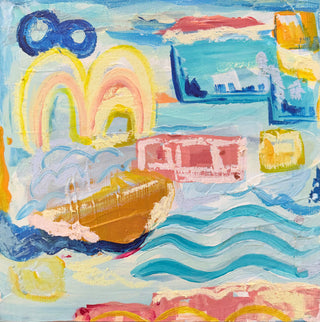 On Holiday Waves Abstract Painting