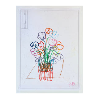 Line Drawn Flowers III