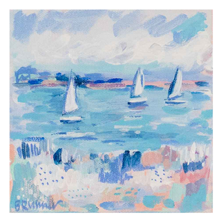 Turquoise Waters With Sailboats