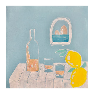 Rose & Lemons in Capri At A Window